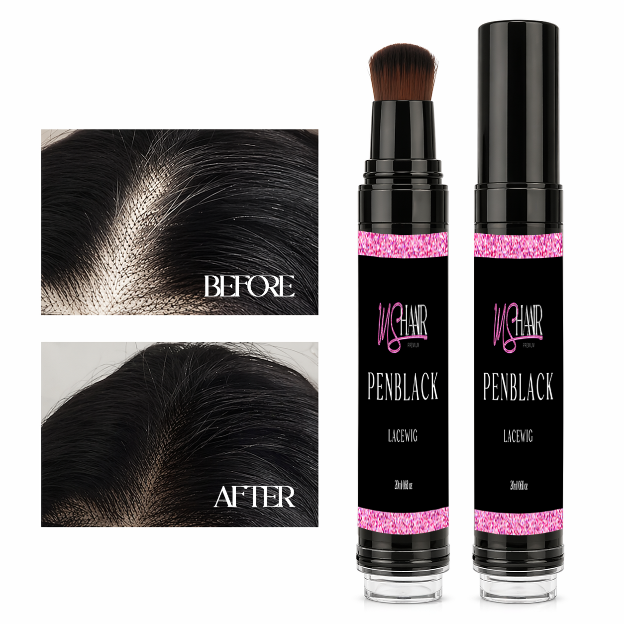 Hair pen black